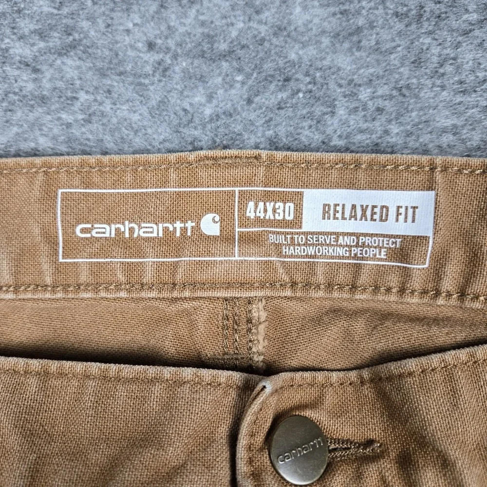 Carhartt Rugged Flex Relaxed Fit Duck Utility Work Pant Mens Brown BN3279M 44x30